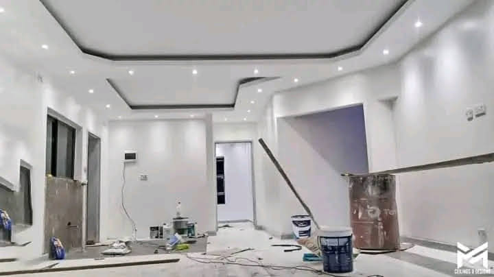 Modern office ceiling installation